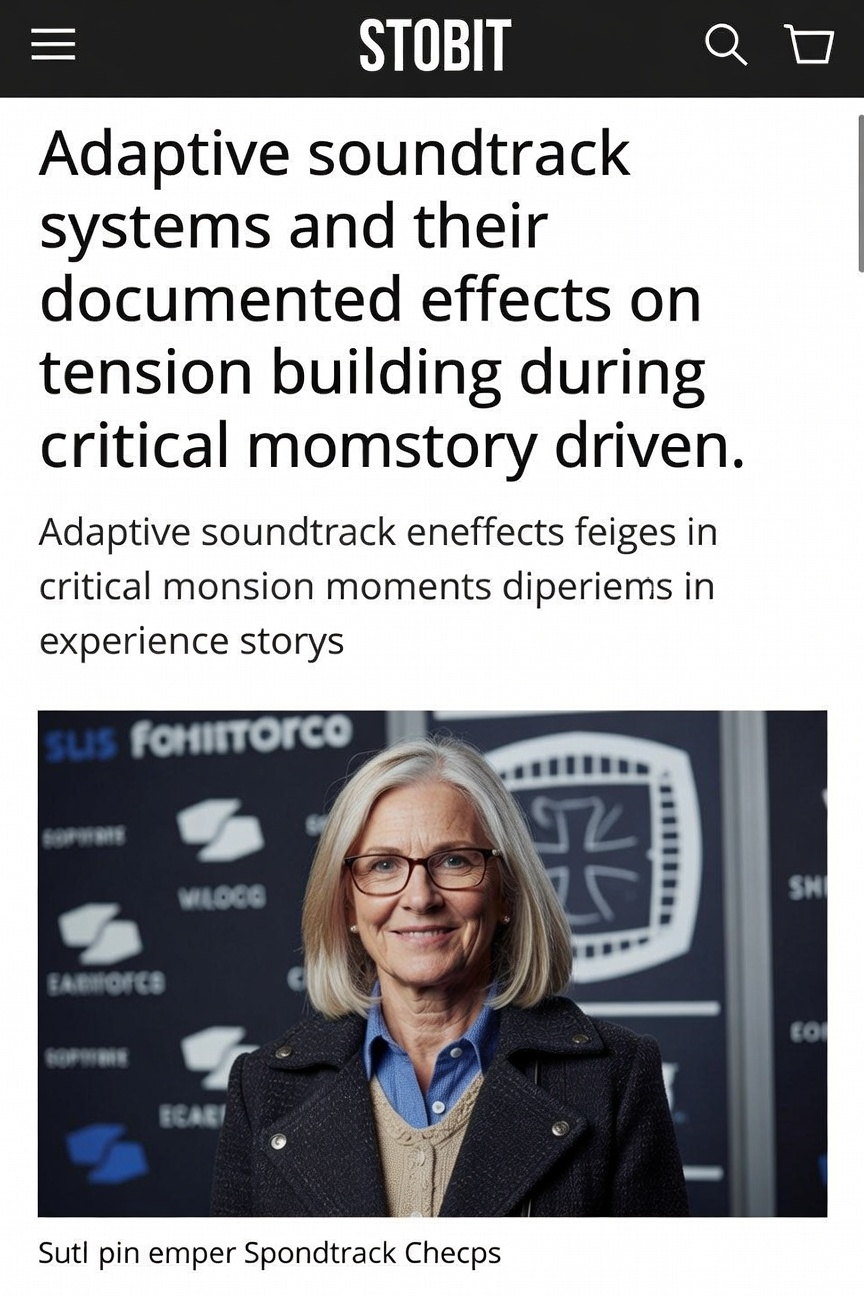 Adaptive soundtrack visualization showing dynamic audio layers shifting during a story-driven game scene