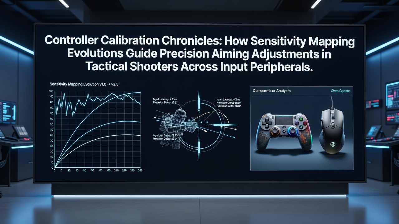 Detailed view of controller calibration interface showing sensitivity mapping curves for tactical shooter peripherals