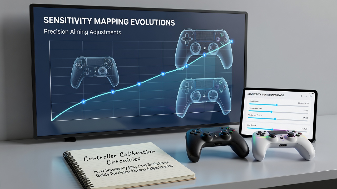 Comparison chart of sensitivity mapping profiles across mouse, controller, and hybrid input devices used in tactical shooters
