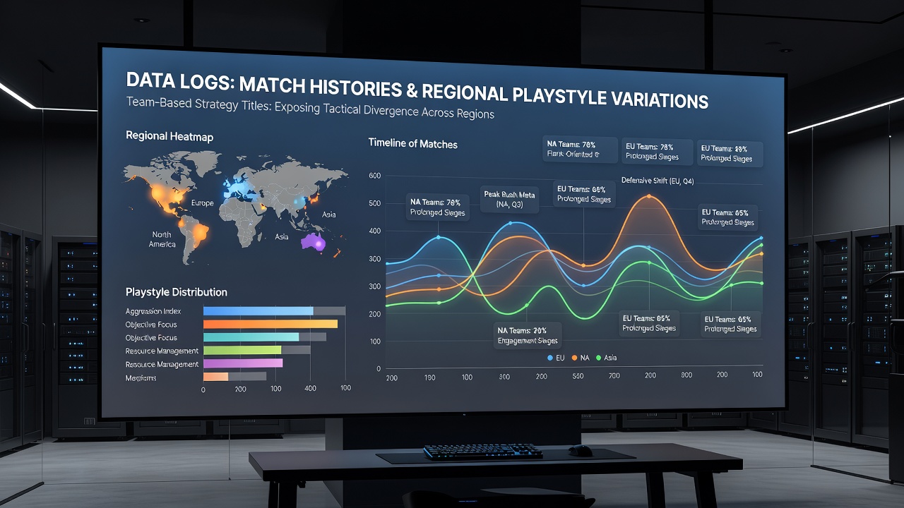 Heatmap overlays showing regional differences in player positioning and objective control from aggregated match data