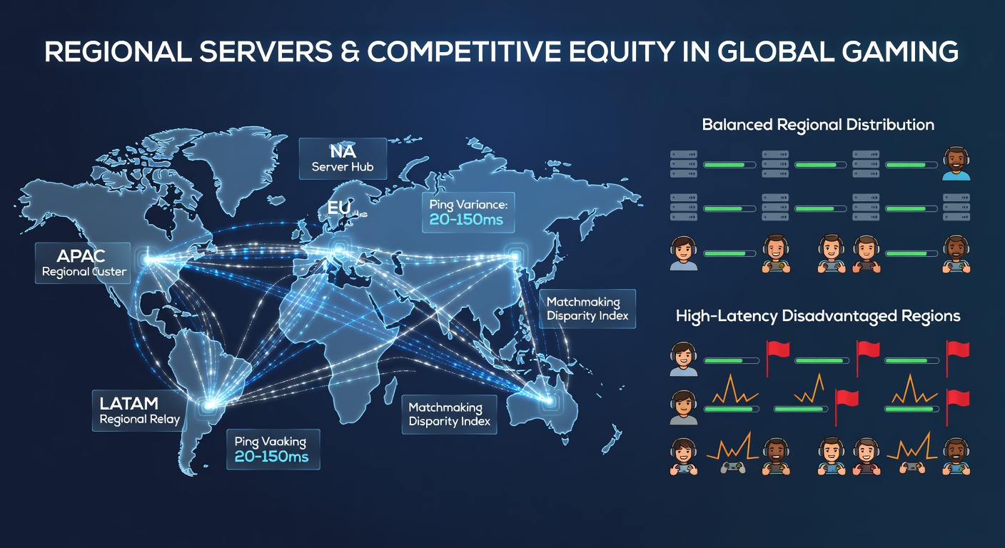 Regional data centers supporting online multiplayer servers across continents