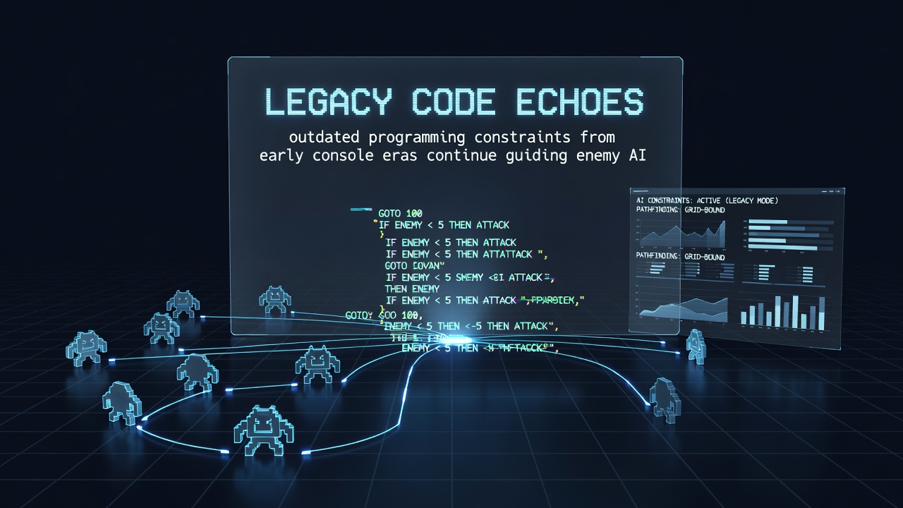 Outdated console-era AI constraints visible in contemporary strategy simulation enemy behaviors